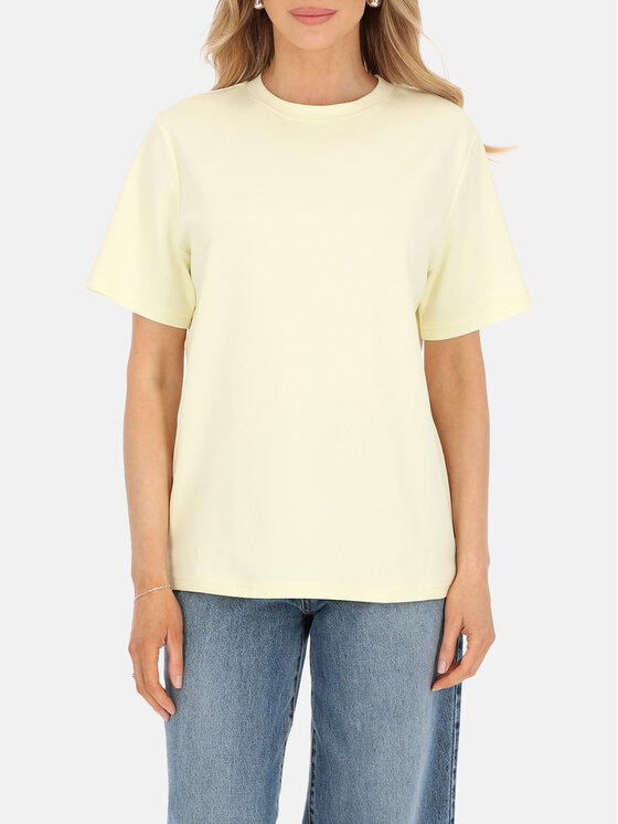 L’AF L’AF T-Shirt Matis Żółty Regular Fit
