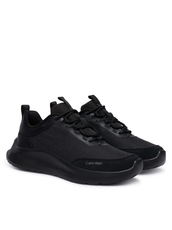Calvin Klein Calvin Klein Tenisice Light Eva Runn Laceup Aop HW0HW03292 Crna