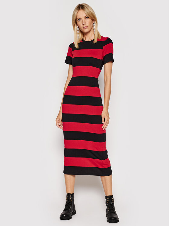 Red Valentino Red Valentino Φόρεμα καθημερινό WR3MJ07G Κόκκινο Slim Fit