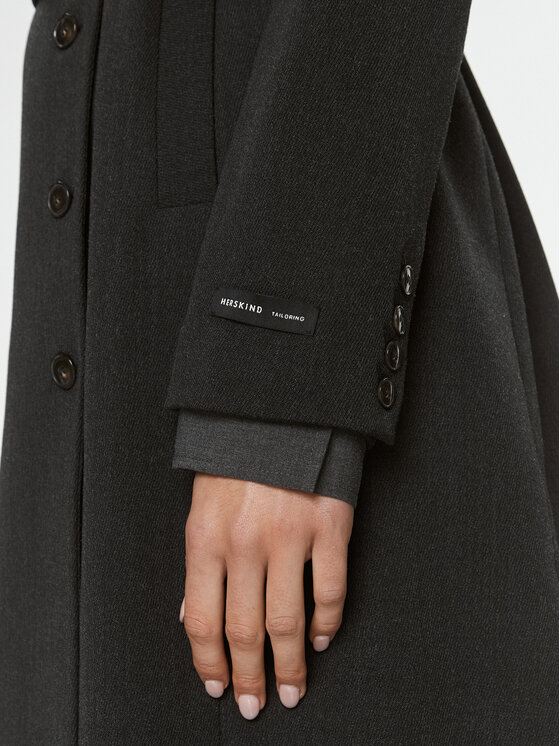 Herskind Herskind Vuneni kaput Ezara 4903956 Siva Regular Fit