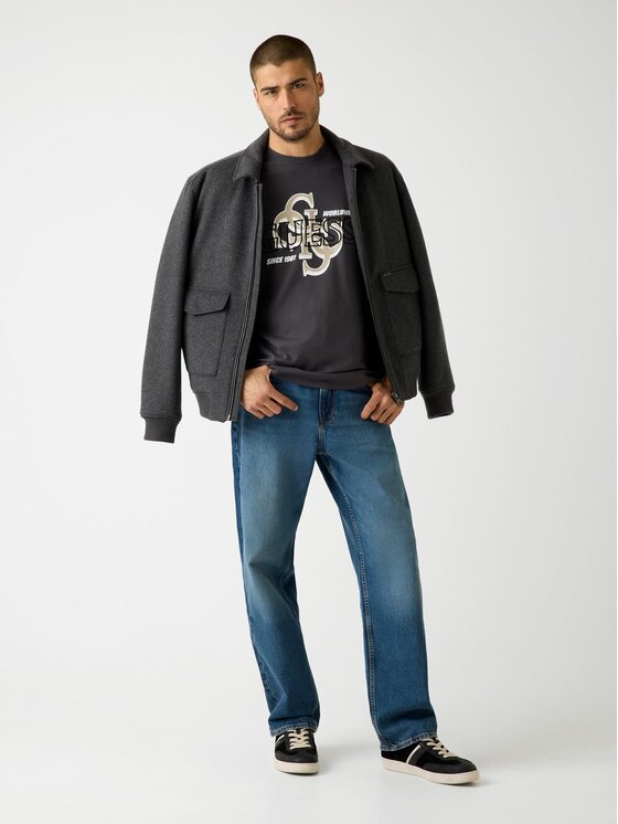 Guess Guess T-Shirt 179302 Šedá Classic Fit