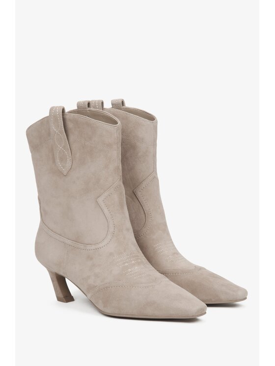 Estro Estro Καουμπόικες Μπότες & Μποτάκια ER00116174 Μπεζ