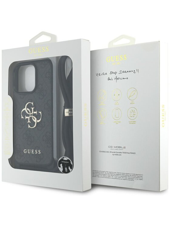 Guess Guess Etui na telefon Apple iPhone 16 Pro Max Czarny