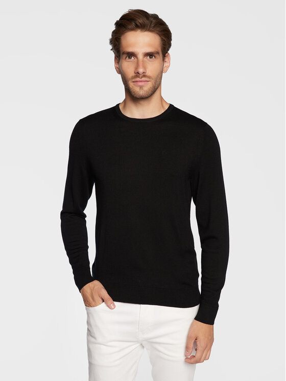 Calvin Klein Calvin Klein Megztinis Superior K10K109474 Juoda Regular Fit