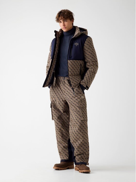 Guess Guess Штани з тканини 179583 Бежевий Regular Fit