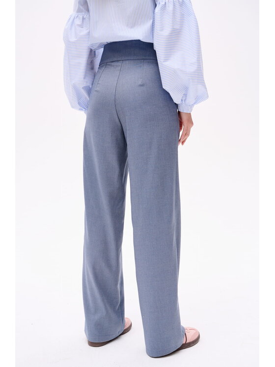 blue shadow blue shadow Spodnie damskie Luna 2 Niebieski Regular Fit