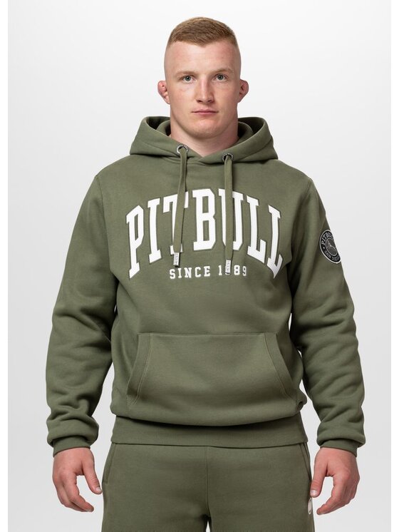 PITBULL PITBULL Bluza NORTON Zielony Regular Fit