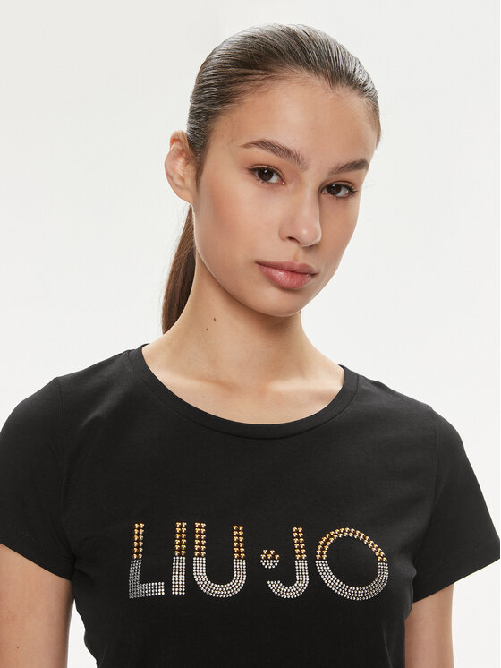 Liu Jo Liu Jo Тишърт VA4216 JS923 Черен Regular Fit