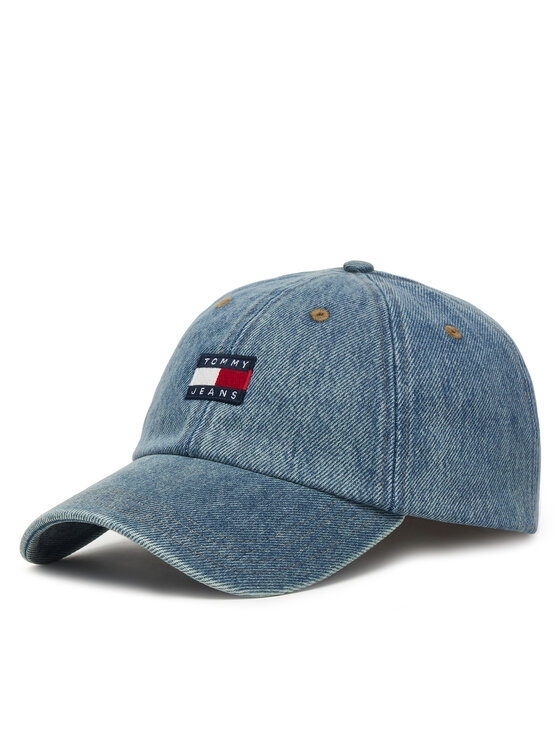 Tommy Jeans Șapcă Tjw Heritage Denim Cap AW0AW18578 Albastru