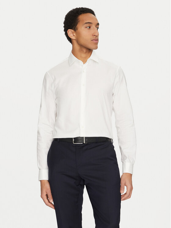 Męska Koszula Calvin Klein, Rozmiar 43, Biała, K10K107889