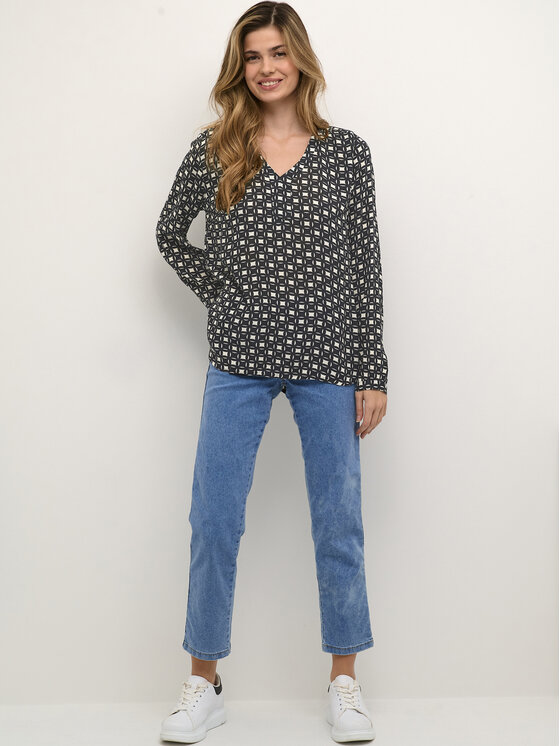 Kaffe Kaffe Bluse Nilia 10507377 Schwarz Regular Fit