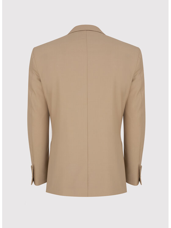Pako Lorente Pako Lorente Marynarka P24SP-3G-003 Beżowy Super Slim Fit