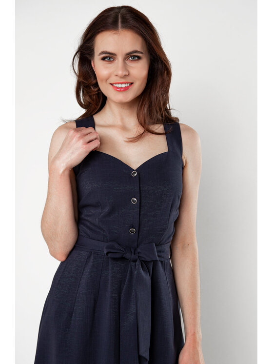 QUIOSQUE QUIOSQUE Sukienka codzienna TARTU DRESS Granatowy Regular Fit