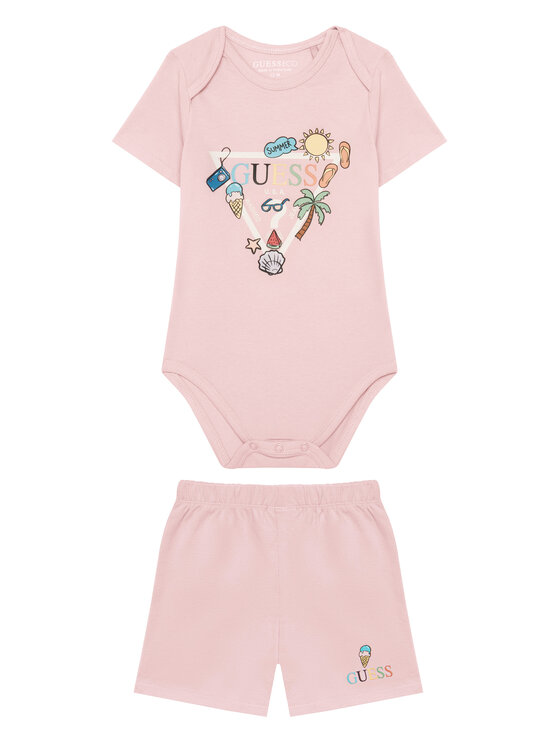 Guess Guess Rinkinys kūdikiams H6GW08 K6YW1 Rožinė Regular Fit