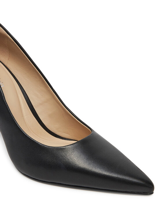 Calvin Klein Calvin Klein Augstpapēžu kurpes Pump 90 Pointy Hw Bar Lth HW0HW02527 Melns