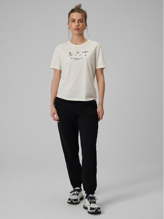 4F 4F Spodnie dresowe 4FRSS26TTROF1724-20S Czarny Jogger Fit