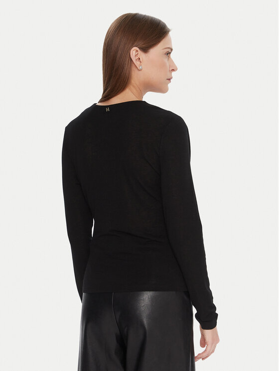 LOLA CASADEMUNT LOLA CASADEMUNT Bluse MF2515029 Schwarz Slim Fit