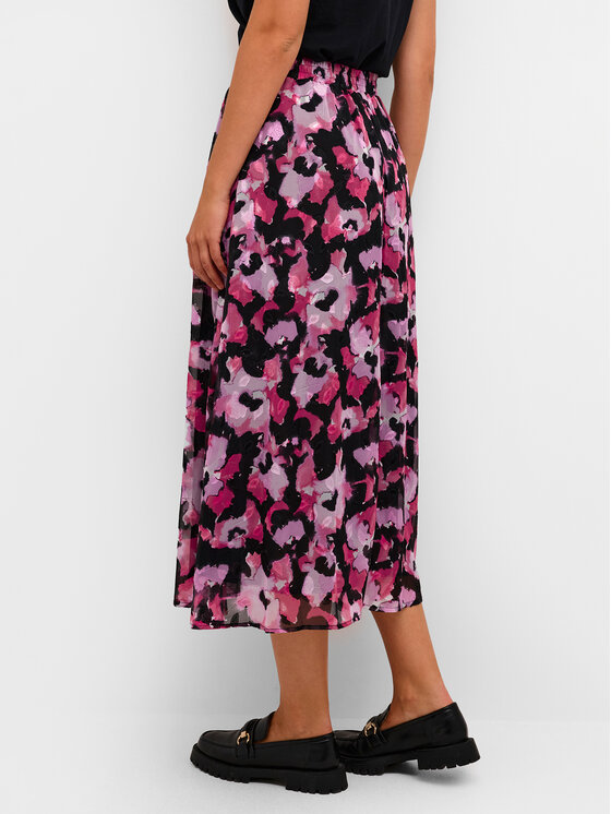Kaffe Kaffe Миди пола Amanda 10508165 Розов Regular Fit