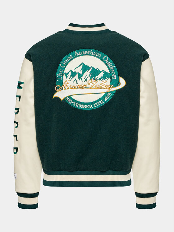 Mercer Amsterdam Mercer Amsterdam Μπόμπερ μπουφάν The Varsity MEAP233001 Πράσινο Regular Fit