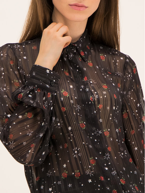 Liu Jo Liu Jo Сорочка Camica Pearl F69331 T4108 Чорний Regular Fit