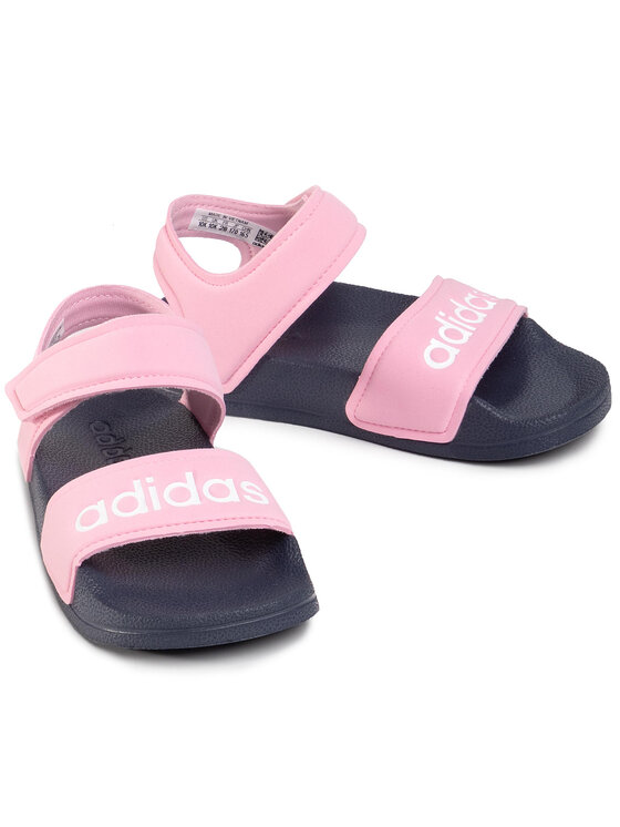 adidas Sandales adilette Sandal K G26876 Rose Modivo.fr