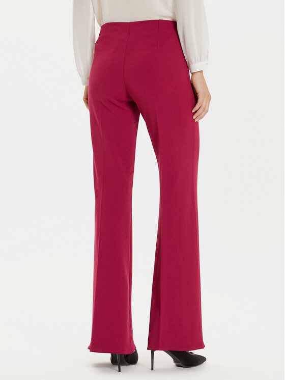 Rinascimento Rinascimento Hlače iz tkanine CFC0121355003 Bordo rdeča Regular Fit