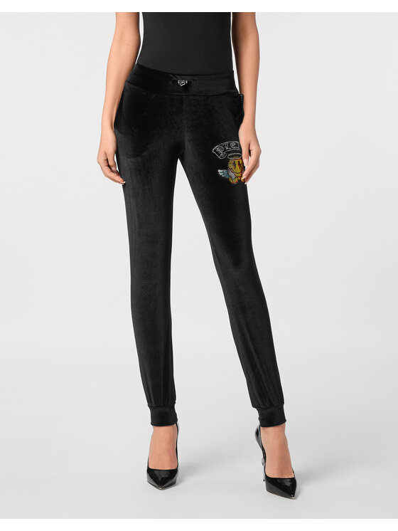 PHILIPP PLEIN PHILIPP PLEIN Spodnie dresowe 24357 Czarny Jogger Fit