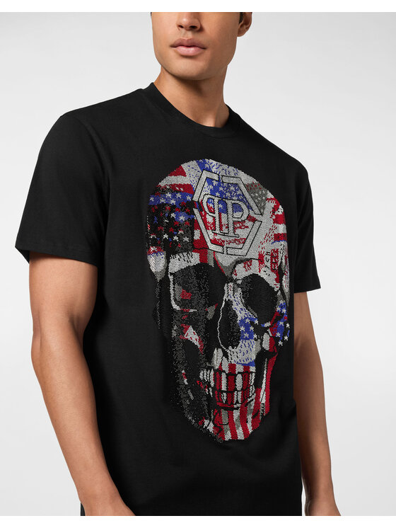 PHILIPP PLEIN PHILIPP PLEIN T-Shirt 26243 Czarny Regular Fit