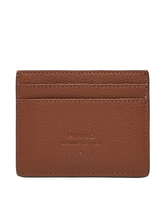 PINKO PINKO Etui na karty kredytowe Card Holder Simply AI 25-26 PCPL 103762 A29Q Brązowy