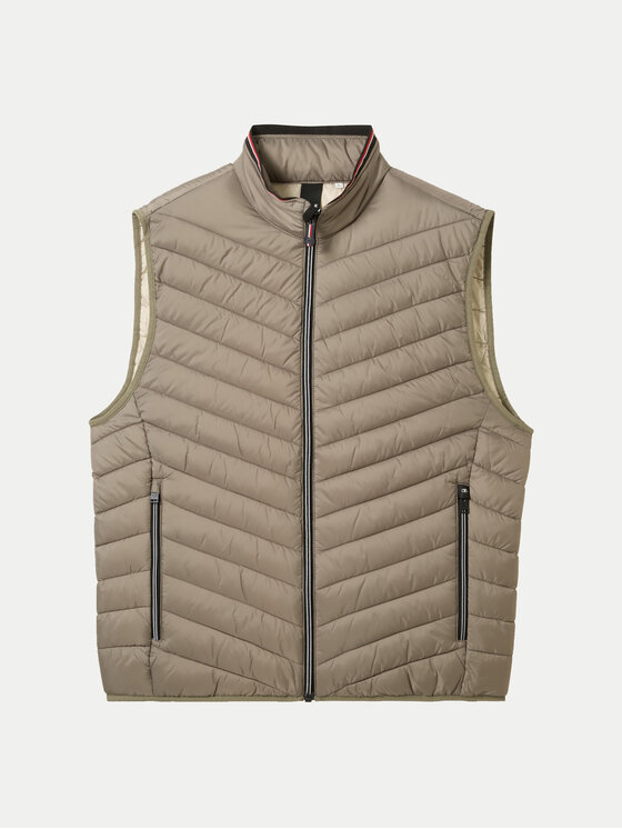 Tom Tailor Tom Tailor Kamizelka 1041310 Zielony Regular Fit