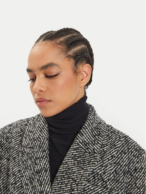 Herskind Herskind Palton de lână Villi 5386146 Gri Regular Fit