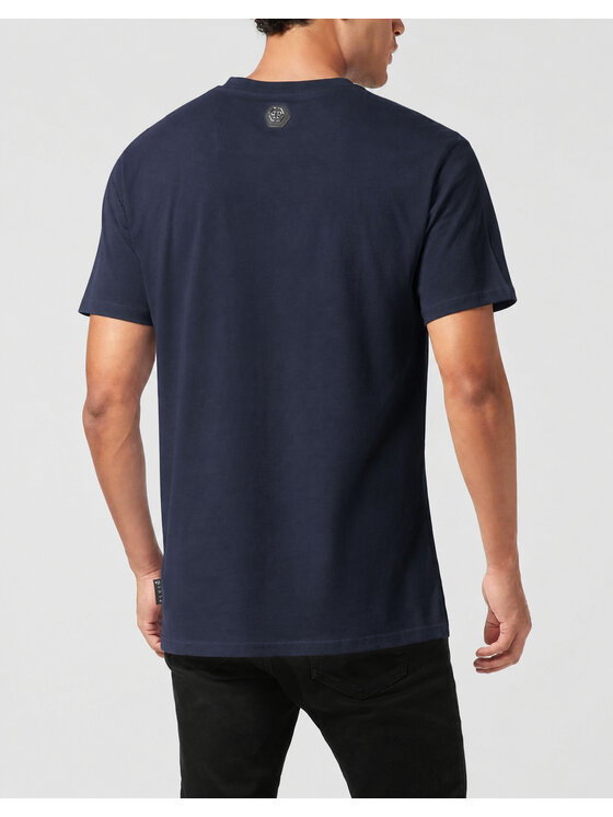 PHILIPP PLEIN PHILIPP PLEIN Tričko 26263 Tmavomodrá Regular Fit