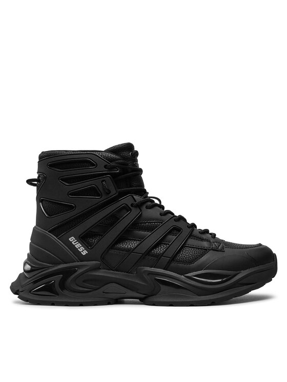 Guess Guess Сникърси Belluno Mid FMTBEM ELE12 Черен