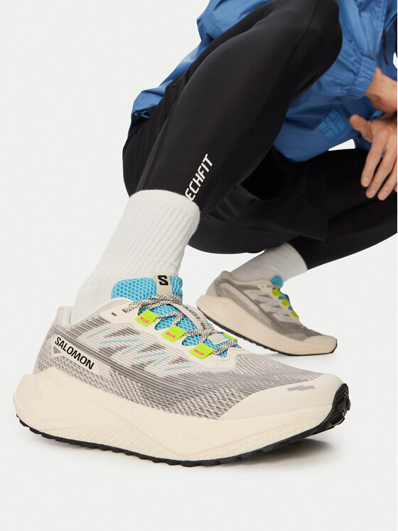 Salomon Salomon Взуття для бігу Aero Blaze 3 Grvl L49106200 Сірий