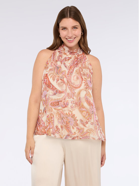 Fiorella Rubino Fiorella Rubino Top D002T000260N0R6 Różowy Regular Fit