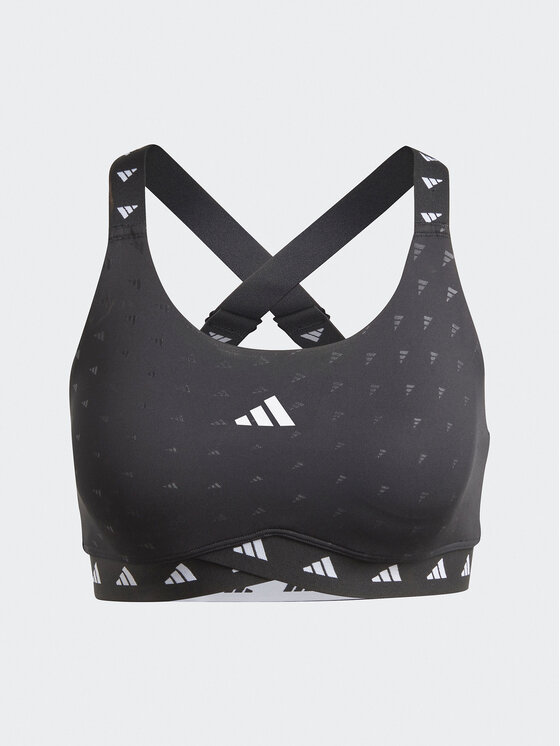 adidas adidas Biustonosz sportowy PowerImpact Luxe Training Medium-Support Bra HS7264 Czarny