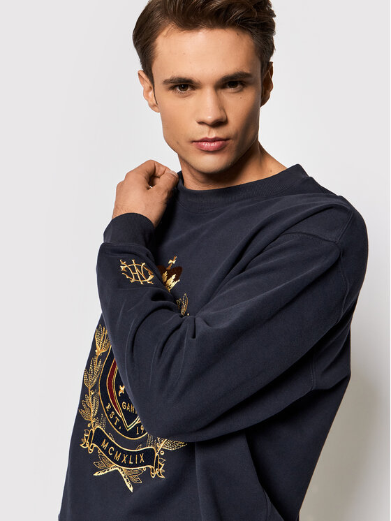 Gant Sweatshirt Royal Chest 2046086 Dunkelblau Relaxed Fit | Modivo.de