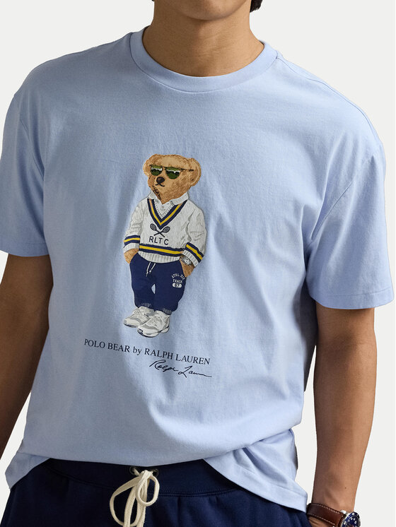 Polo Ralph Lauren Polo Ralph Lauren T-Shirt 710973137001 Γαλάζιο Slim Fit