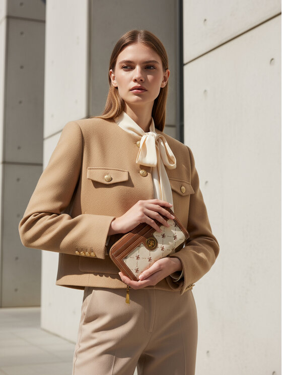 Beverly Hills Polo Club Beverly Hills Polo Club Πορτοφόλι CEO-BHPC-W1-001-AW25 Εκρού