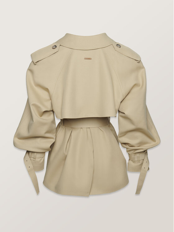 La Mania La Mania Trenčkot PORTER Béžová Classic Fit