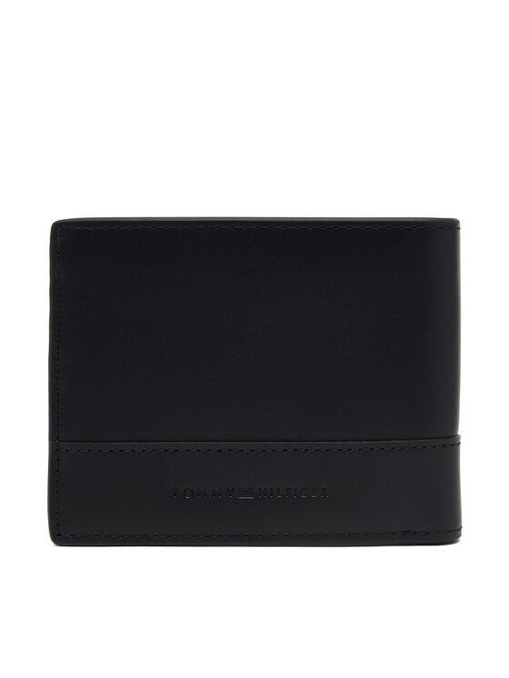 Tommy Hilfiger Tommy Hilfiger Μεγάλο Πορτοφόλι Ανδρικό Th Corp Mini Cc Wallet AM0AM13244 Μαύρο
