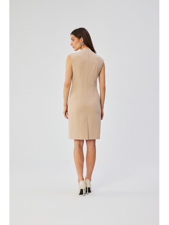 Stylove Stylove Sukienka wieczorowa S360 Beżowy Comfortable Fit