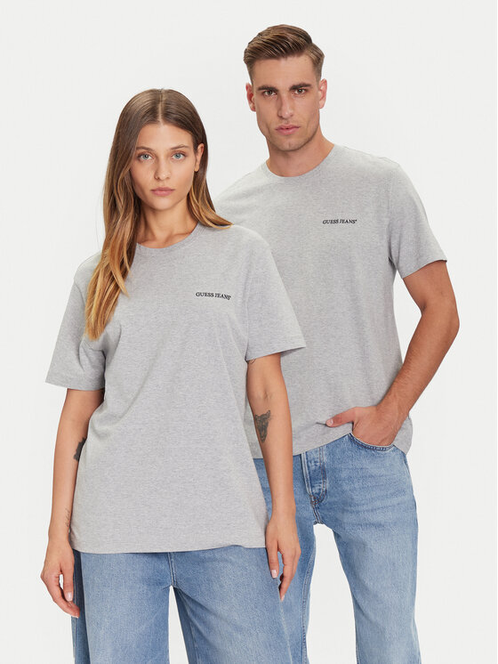 Guess Jeans T-Shirt M5BI78 K8FQ4 Szary Regular Fit