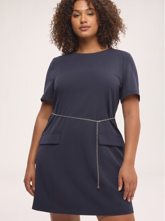Fiorella Rubino Fiorella Rubino Vestito da giorno 7071T001836N034 Blu A-Line Fit