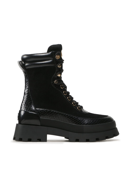 MICHAEL Michael Kors MICHAEL Michael Kors Šnurovacia obuv Rowan Lace Up Bootie 40F3RWFE8S Čierna