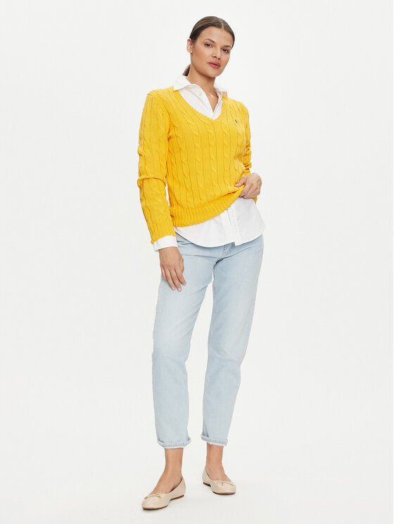 Polo Ralph Lauren Polo Ralph Lauren Maglione 211891640022 Giallo Slim Fit