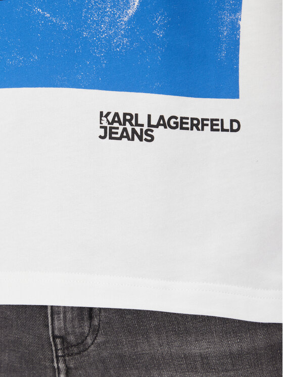 Karl Lagerfeld Jeans Karl Lagerfeld Jeans T-shirt A2M17036 Bijela Regular Fit
