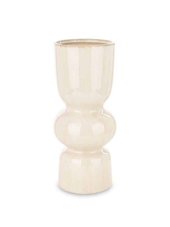 MIAhome MIAhome Wazon ceramiczny 36x15,5x15,5 cm MEZANIO - I Biały