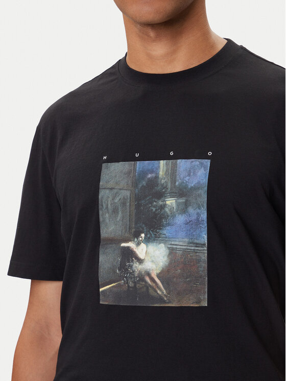 HUGO HUGO T-shirt Dabolos 50545995 Crna Relaxed Fit