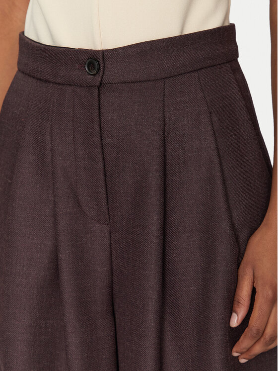 Haveone Haveone Hlače PVI-M061 Tamnocrvena Regular Fit